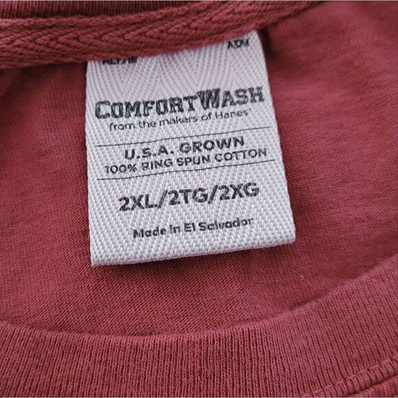 NWOT Men's Hanes® ComfortWash Garment-Dyed Tee 2XL - Picture 5 of 6